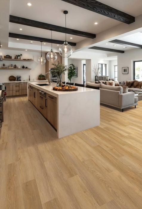Lions Floor - Bambino 7" x 48" SPC - Biscotti Oak Installed