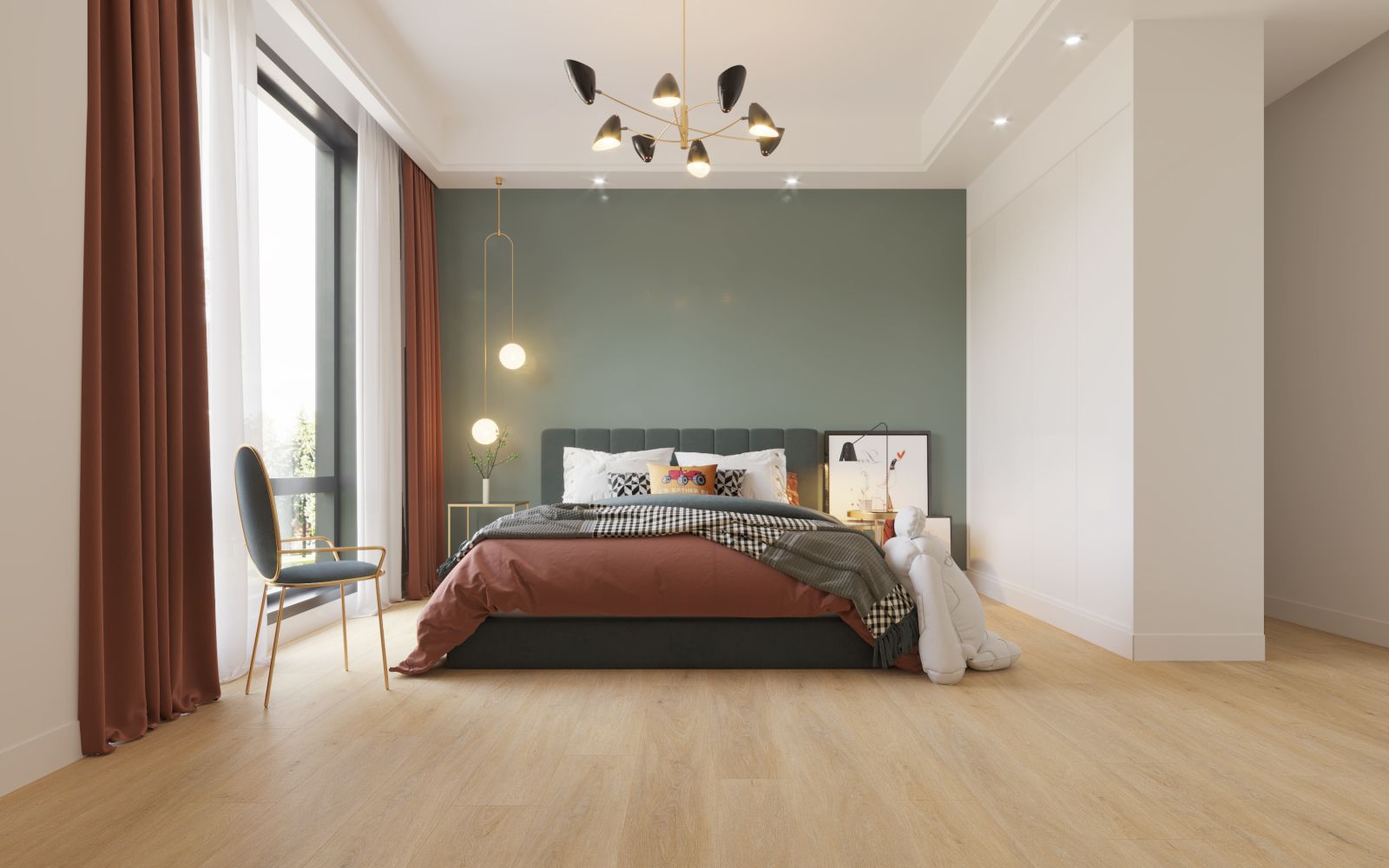 Lions Floor - Naturual Essence Plus 9" x 60" SPC - Evergreen