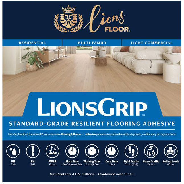 Lions Floor - LionsGrip Adhesive - 4 Gallon