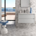 Mosaic & Tile Depot - Lithos Porcelain Hex Mosaic - Grey wall and floor installation