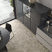 Mosaic & Tile Depot - Lithos Porcelain Hex Mosaic - Beige floor installation