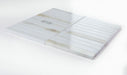 Elysium - Slot 11.75 in. x 11.75 in. Marble Mosaic - Calacatta Long 4
