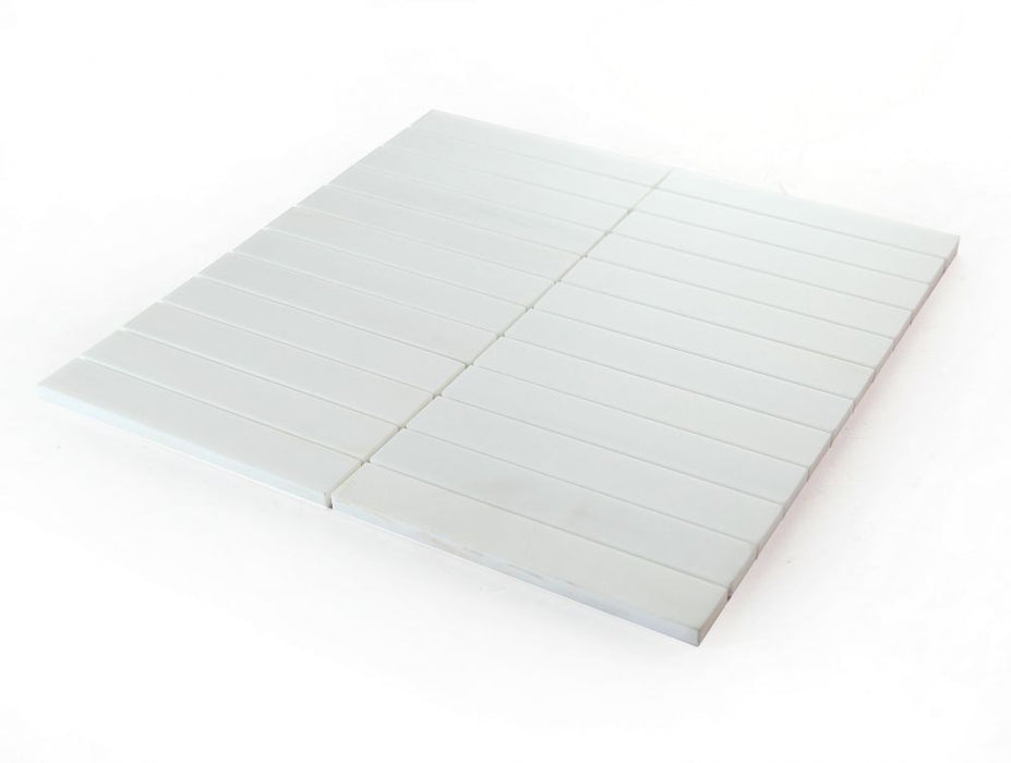Elysium - Slot 11.75 in. x 11.75 in. Marble Mosaic - Dolomite Honed 4