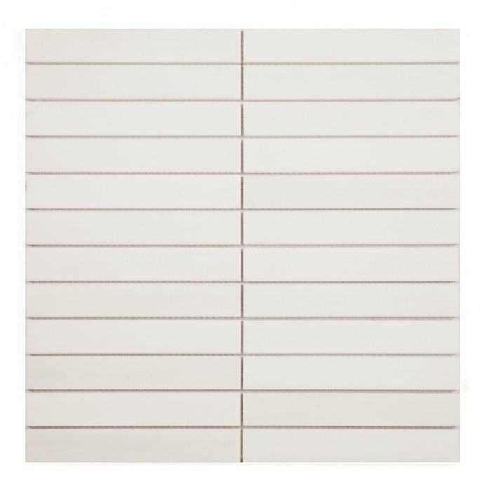 Elysium - Slot 11.75 in. x 11.75 in. Marble Mosaic - Dolomite Honed