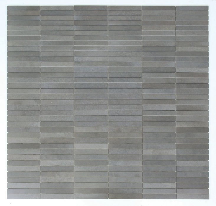 Elysium - Slot 11.75 in. x 11.75 in. Marble Mosaic - Basalt 2
