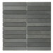Elysium - Slot 11.75 in. x 11.75 in. Marble Mosaic - Basalt