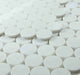 Elysium - Penny Marble 11.75 in. x 12 in. Marble Mosaic - Large Dolomite Honed 3