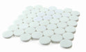 Elysium - Penny Marble 11.75 in. x 12 in. Marble Mosaic - Large Dolomite Honed 4