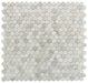 Elysium - Penny Marble 11.75 in. x 12 in. Marble Mosaic - Large Eura Wood Honed 2