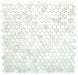 Elysium - Penny Marble 11.75 in. x 12 in. Marble Mosaic - Large Carrara Honed 2