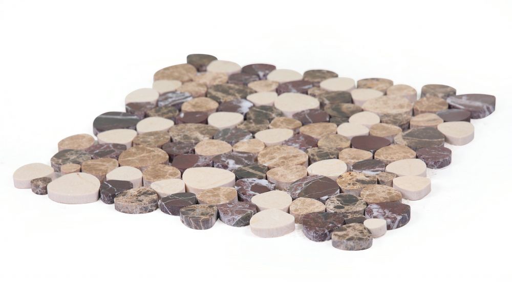 Elysium - Aphrodite Burgundy Brown Marble Mosaic 4