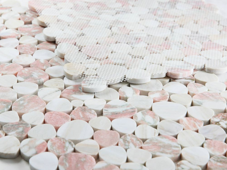 Elysium - Aphrodite Soft Rose Marble Mosaic 3