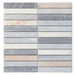 Elysium - Slot 11.75 in. x 11.75 in. Marble Mosaic - Italian Blue
