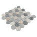 Elysium - Penny Marble 11.75 in. x 12 in. Marble Mosaic - Large Blue 4
