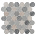 Elysium - Penny Marble 11.75 in. x 12 in. Marble Mosaic - Large Blue