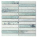 Elysium - Slot 11.75 in. x 11.75 in. Marble Mosaic - Jade