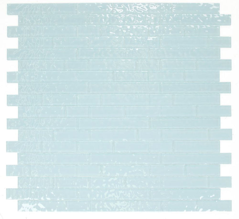 Elysium - Ripple 11.75 in. x 11.75 in. Glass Mosaic - Blue 2