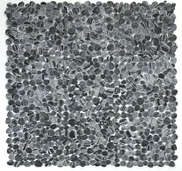 Elysium - Aphrodite Dark Grain Marble Mosaic 2
