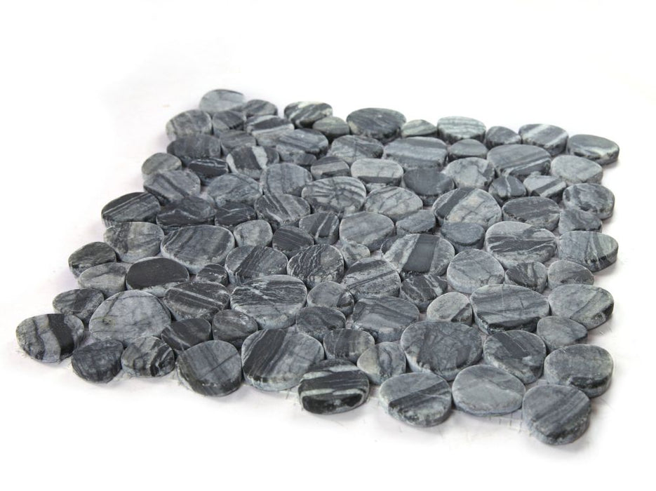 Elysium - Aphrodite Dark Grain Marble Mosaic 4