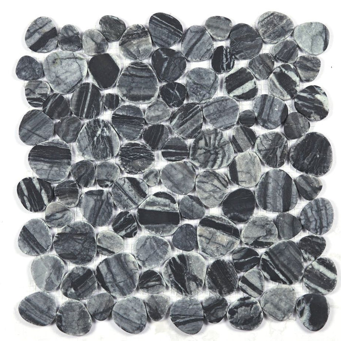 Elysium - Aphrodite Dark Grain Marble Mosaic