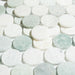 Elysium - Penny Marble 11.75  in. x 12 in. Marble Mosaic - Large Green 3