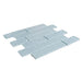 Elysium - Ripple 11.75 in. x 11.75 in. Glass Mosaic - Pewter 4