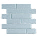 Elysium - Ripple 11.75 in. x 11.75 in. Glass Mosaic - Pewter