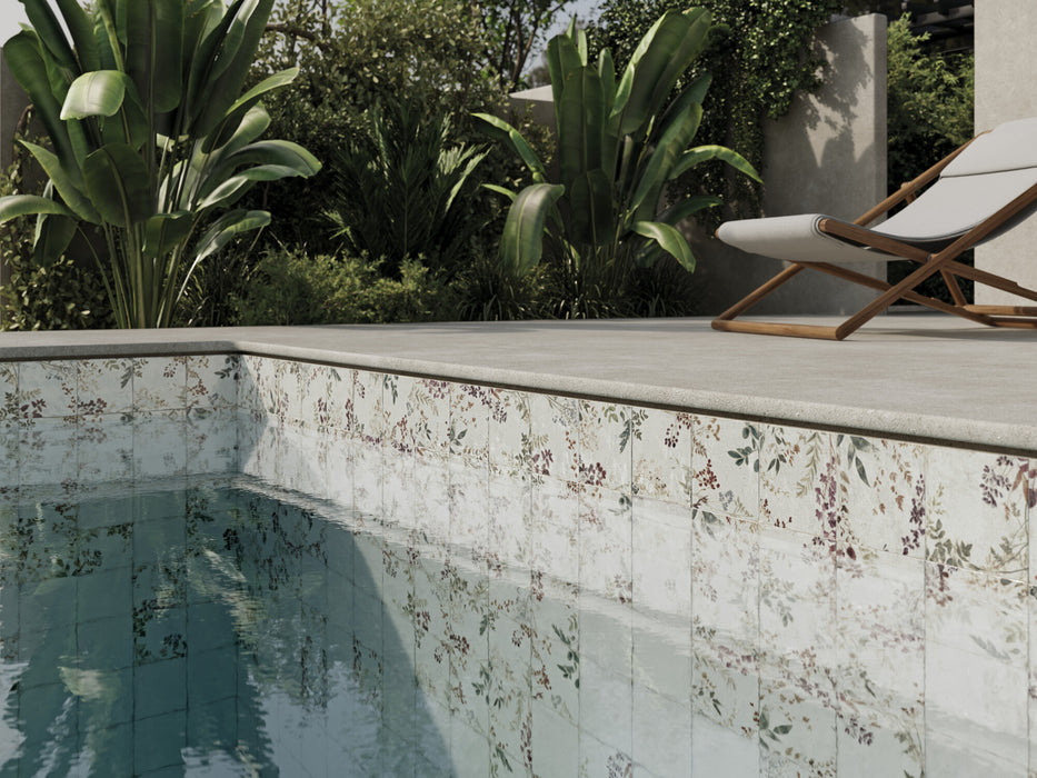 Harmony - Mayolica Collection - 6 in. x 6 in. - Porcelain Tile - Forest