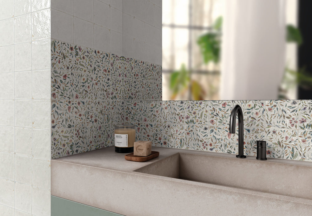 Harmony - Mayolica Collection - 6 in. x 6 in. - Porcelain Tile - Garden