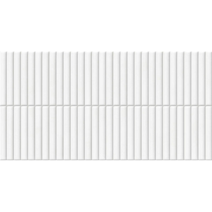 MDT - Deco Lingot 12 in. x 24 in. Porcelain Tile - White
