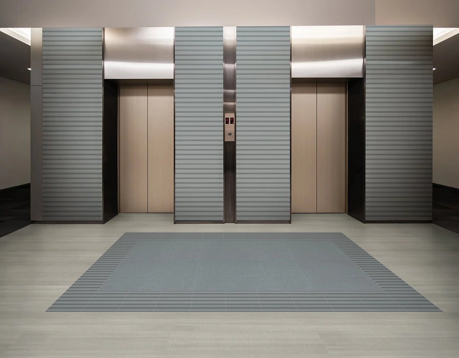 Specialty Tile - Bestow - 24" x 24" - Porcelain Tile - Matte - Saori Indigo floor installation