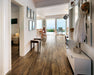 Milestone - Lacquered Wood 6 in. x 36 in. Porcelain Tile - Vintage Installed
