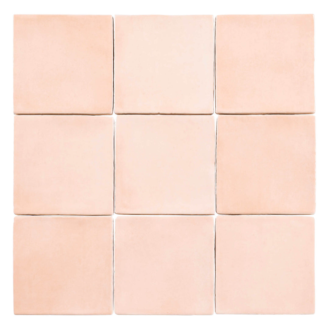 Bellagio - Martha's Manor Collection - 4" x 4" Ceramic Tile - Provence Rose