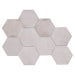 Bellagio - Martha's Manor Collection - 4" x 5" Ceramic Hex Tile - Subtle Slate