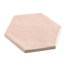 Bellagio - Martha's Manor Collection - 4" x 5" Ceramic Hex Tile - Provence Rose