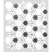 MM Tile and Stone - Thassos & Black Hexagon Illusion Marble Waterjet Mosaic