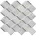 MM Tile and Stone - Carrara & Blue 3D Cubes Marble Polished Waterjet Mosaic