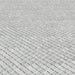MM Tile and Stone - Carrara & Blue 3D Cubes Marble Polished Waterjet Mosaic Installed