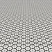 MM Tile and Stone - Thassos & Black Square Zip Marble Polished Waterjet Mosaic Installed