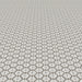 MM Tile and Stone - Thassos & Grey Square Zip Marble Polished Waterjet Mosaic Installed