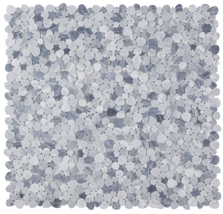 Elysium - Aphrodite Mix Grey Honed Marble Mosaic 3