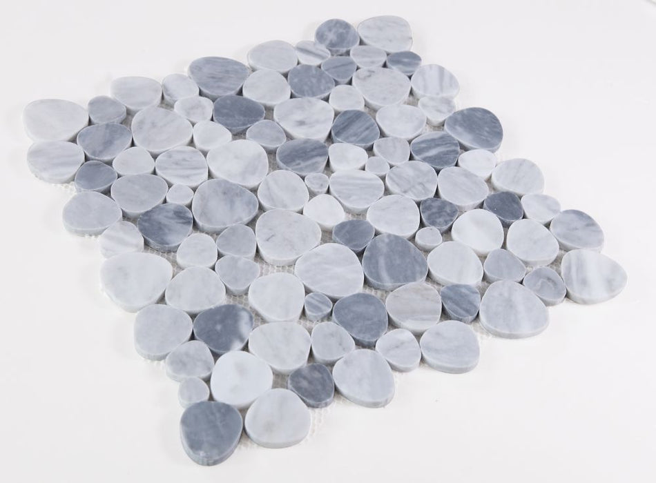 Elysium - Aphrodite Mix Grey Honed Marble Mosaic 4