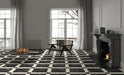 Unicom Starker - Marmorea Collection - 3 in. x 12 in. Tile - Biancone floor installation