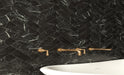 Unicom Starker - Marmorea Collection - 3 in. x 12 in. Tile - Nero Marquinia wall installation