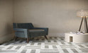 Unicom Starker - Marmorea Collection - 3 in. x 12 in. Tile - Bardiglio floor installation