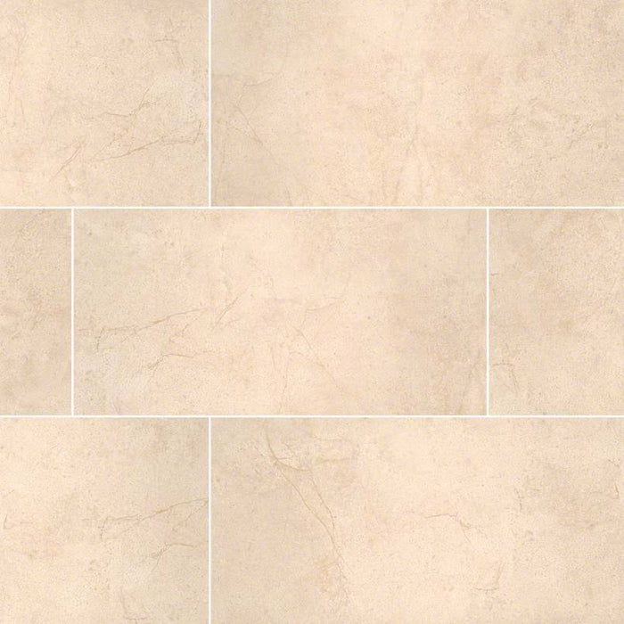 MSI - Aria 3 in. x 18 in. Porcelain Tile - Cremita