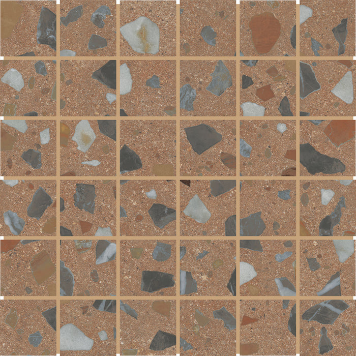 Marazzi - Curation 2 in. x 2 in. Matte Porcelain Straight Joint Mosaic - Clay