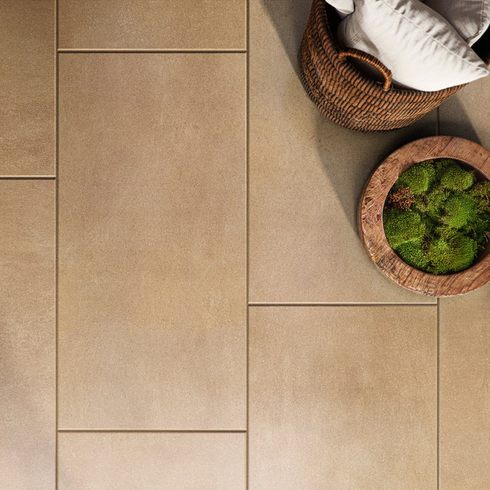 Marazzi - Crafthouse 24 in. x 48 in. Matte Porcelain Tile - Rattan Installed