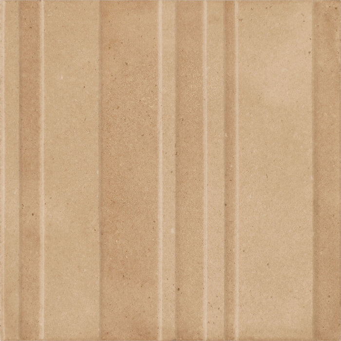Marazzi - Crafthouse 8 in. x 8 in. Fluted Matte Porcelain Tile - Rattan