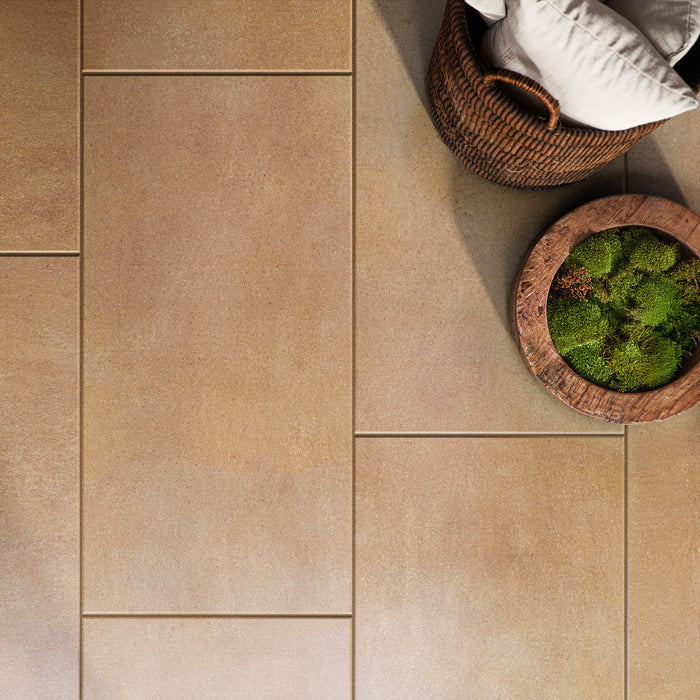 Marazzi - Crafthouse 24 in. x 48 in. Matte Porcelain Tile - Suede Installed